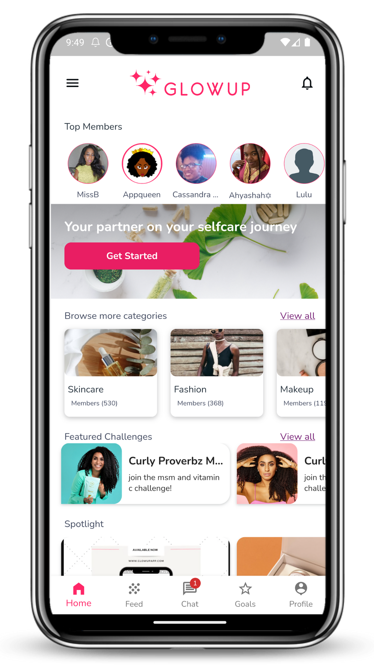 Mídia 6 de App Glowup - Seja o seu melhor eu