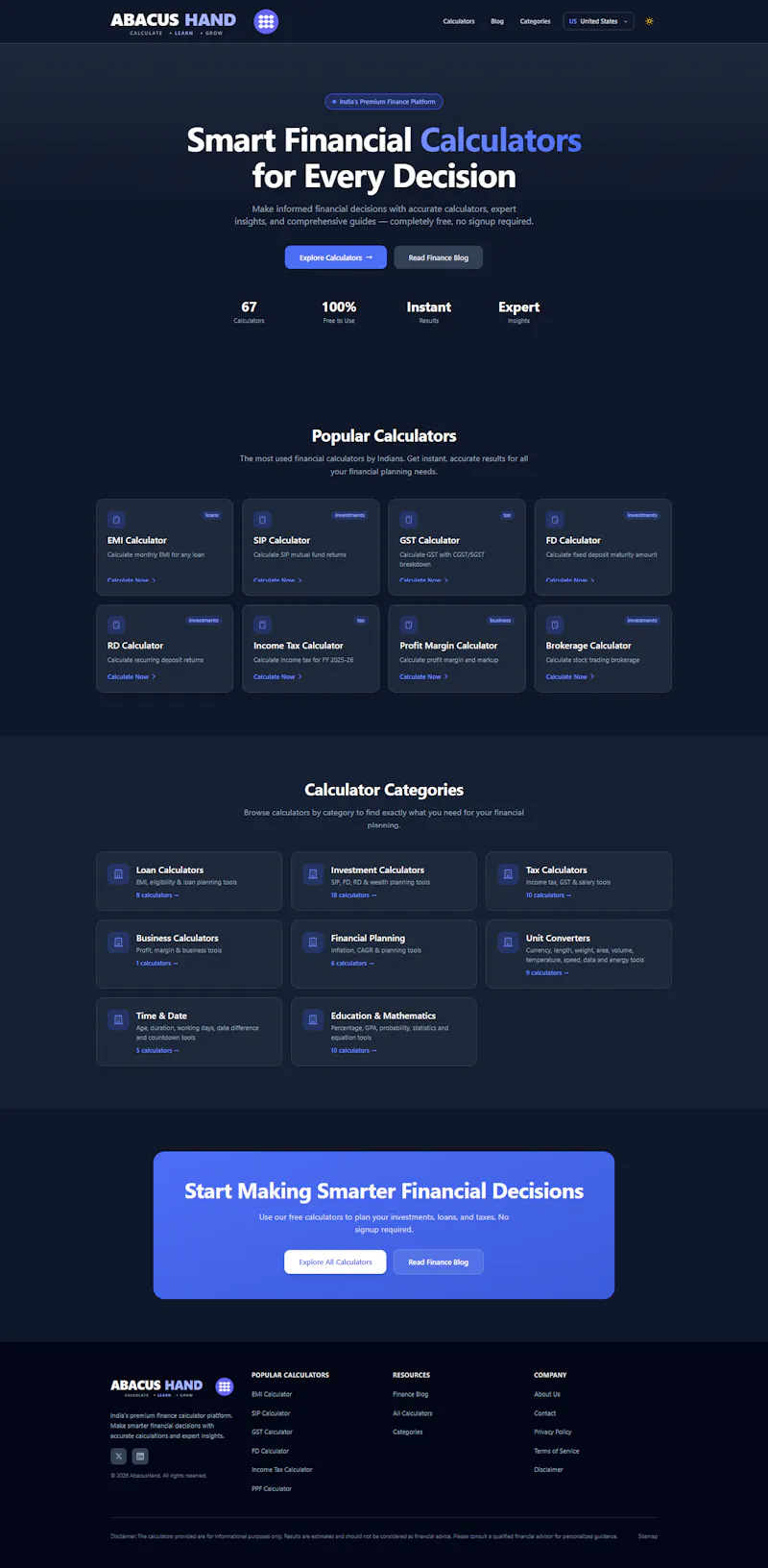 Free finance tool screenshot 2