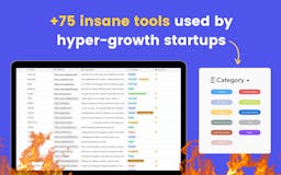 +75 tools used by hyper-growth startups media 1