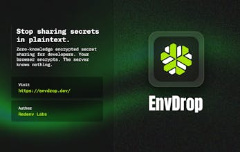 EnvDrop: Zero-Knowledge Secret Sharing gallery image