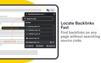 Link checker by backlinkmonitor gallery image