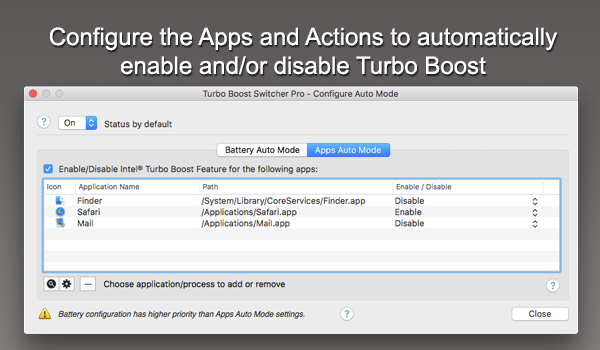 Intel Turbo Boost app