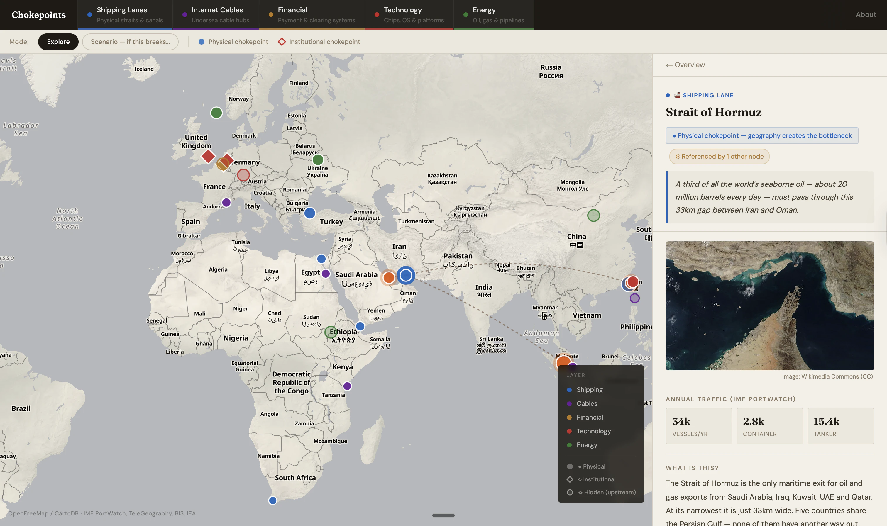 Global Chokepoints map screenshot 3