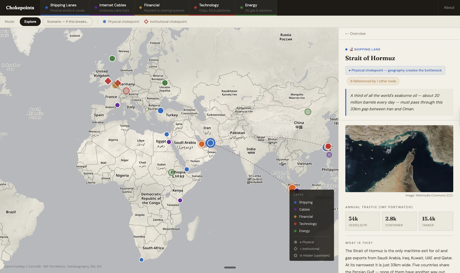 Global Chokepoints map screenshot 4