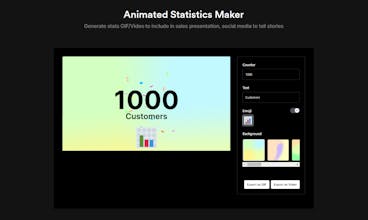 Animated Statistics Maker gallery image
