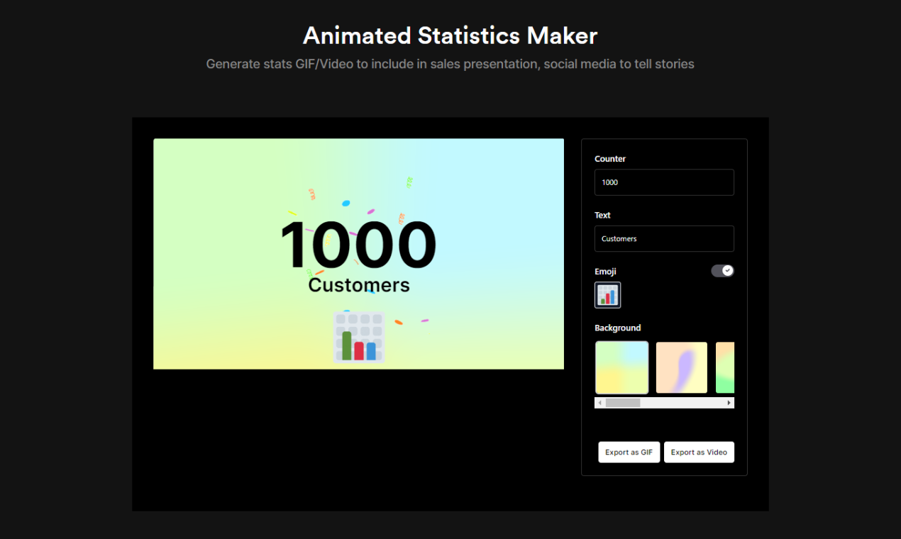 animated-statistics-maker - Get your prospects' attention with visually appealing stats
