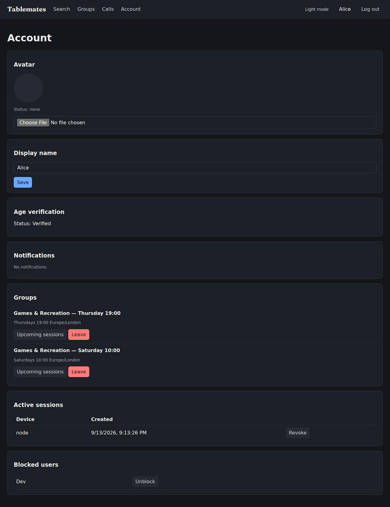 Tablemates screenshot 5