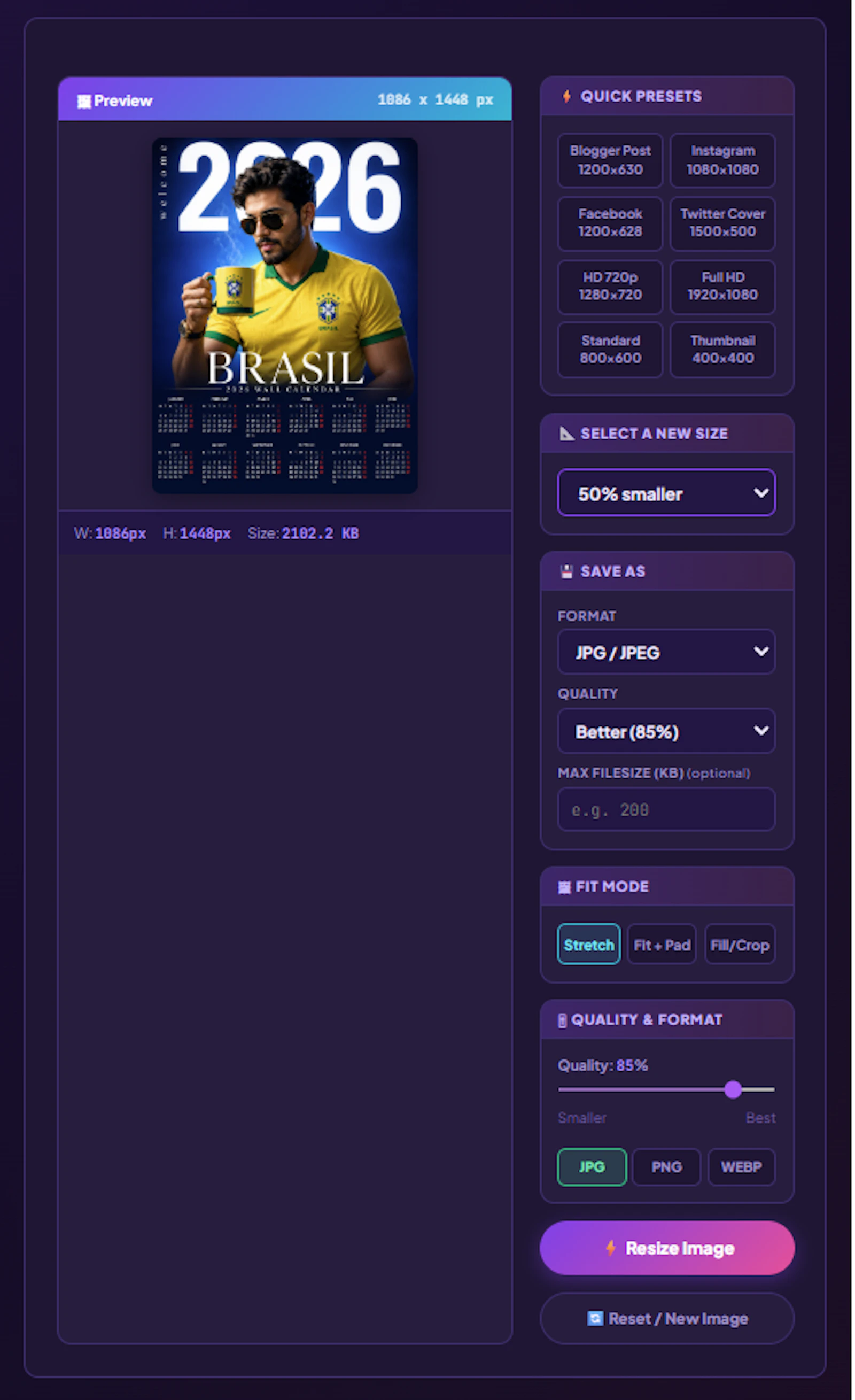 Free Online Image Resizer screenshot 3