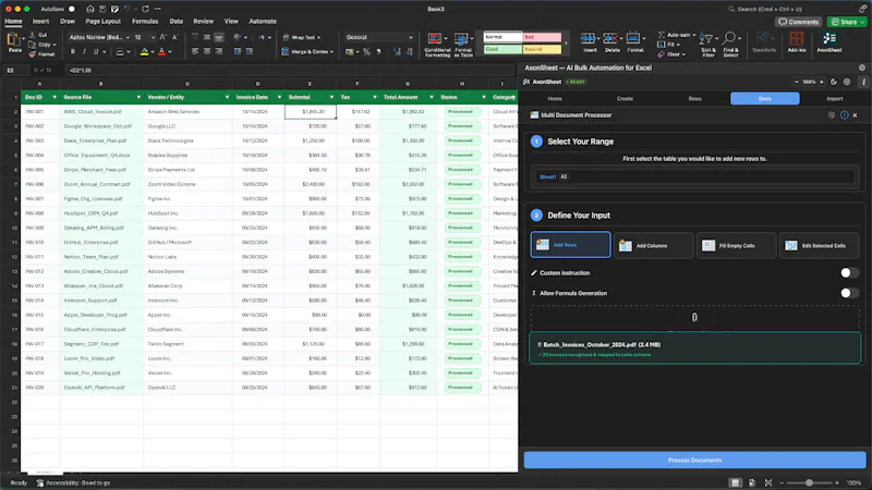 AxonSheet screenshot 5