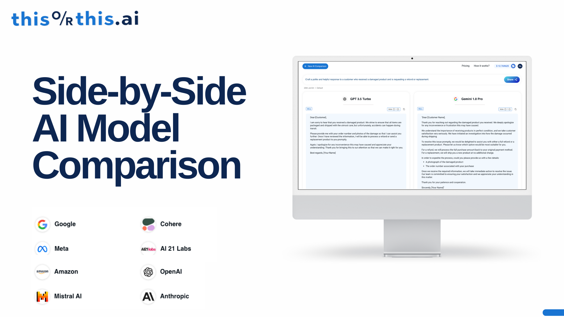 startuptile thisorthis.ai-Compare AI models side-by-side