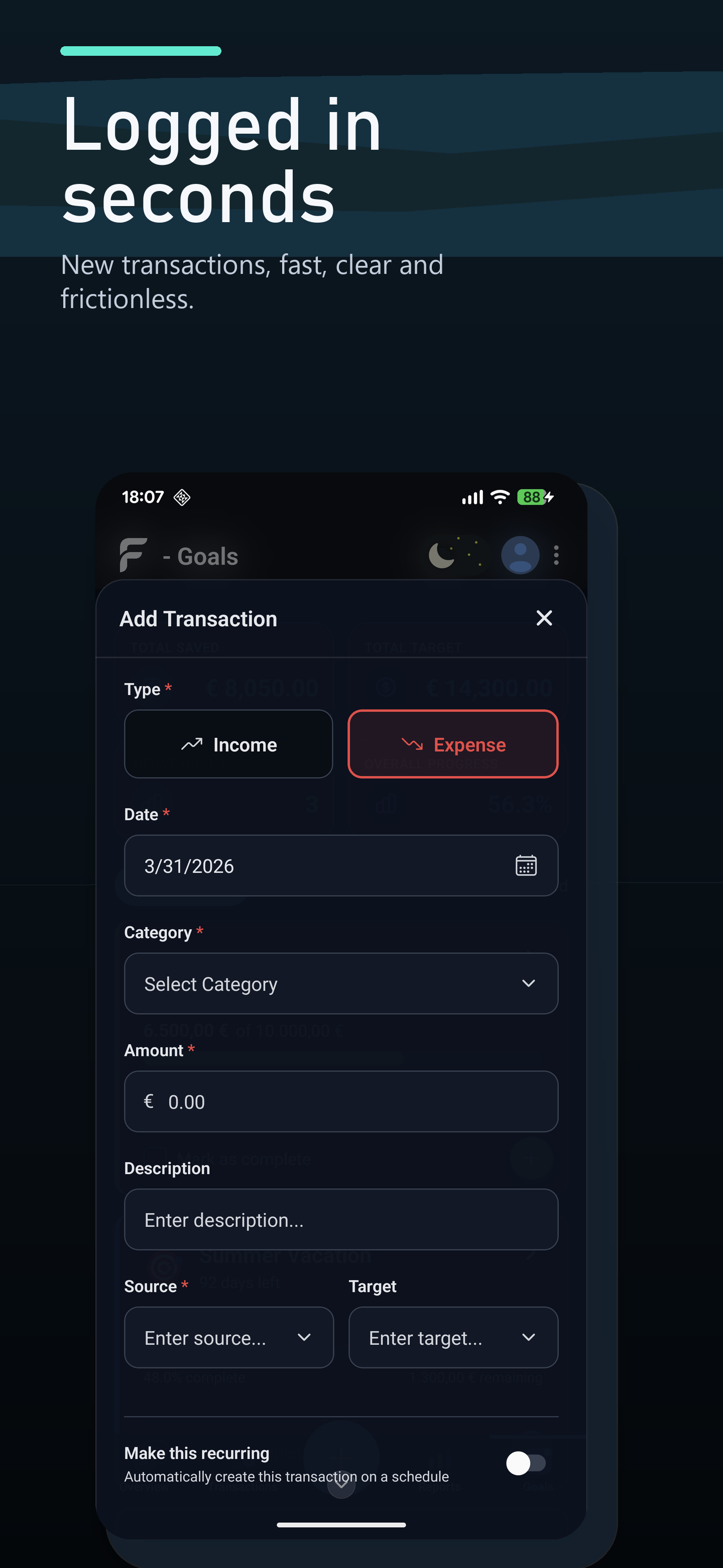 FinX – Privacy-First Finance Tracker gallery image