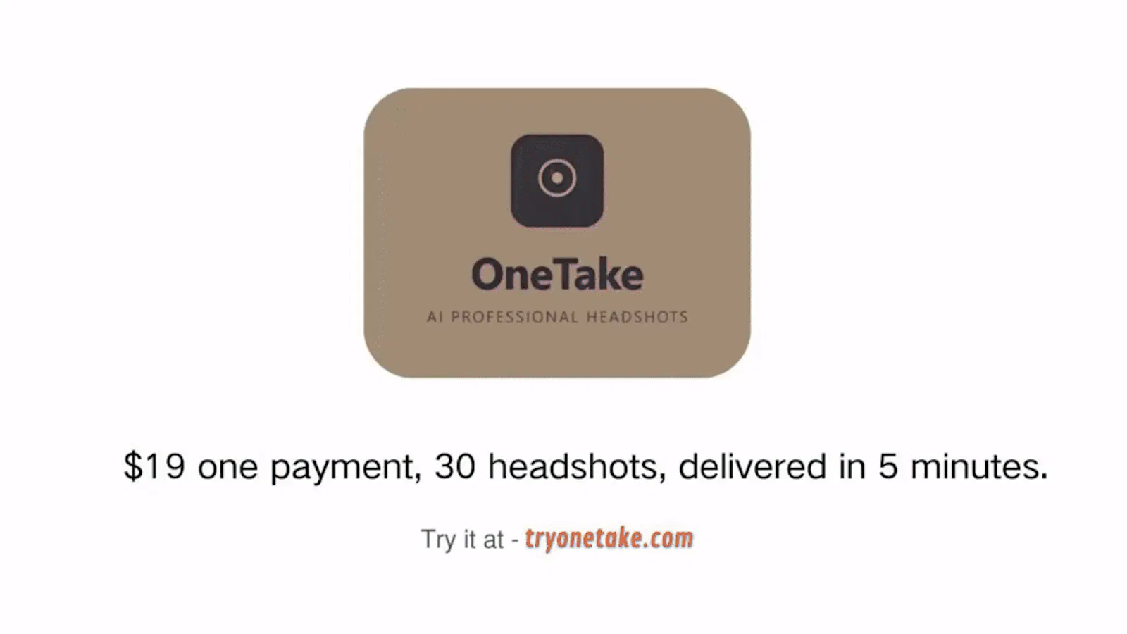 OneTake screenshot 1 (video preview)