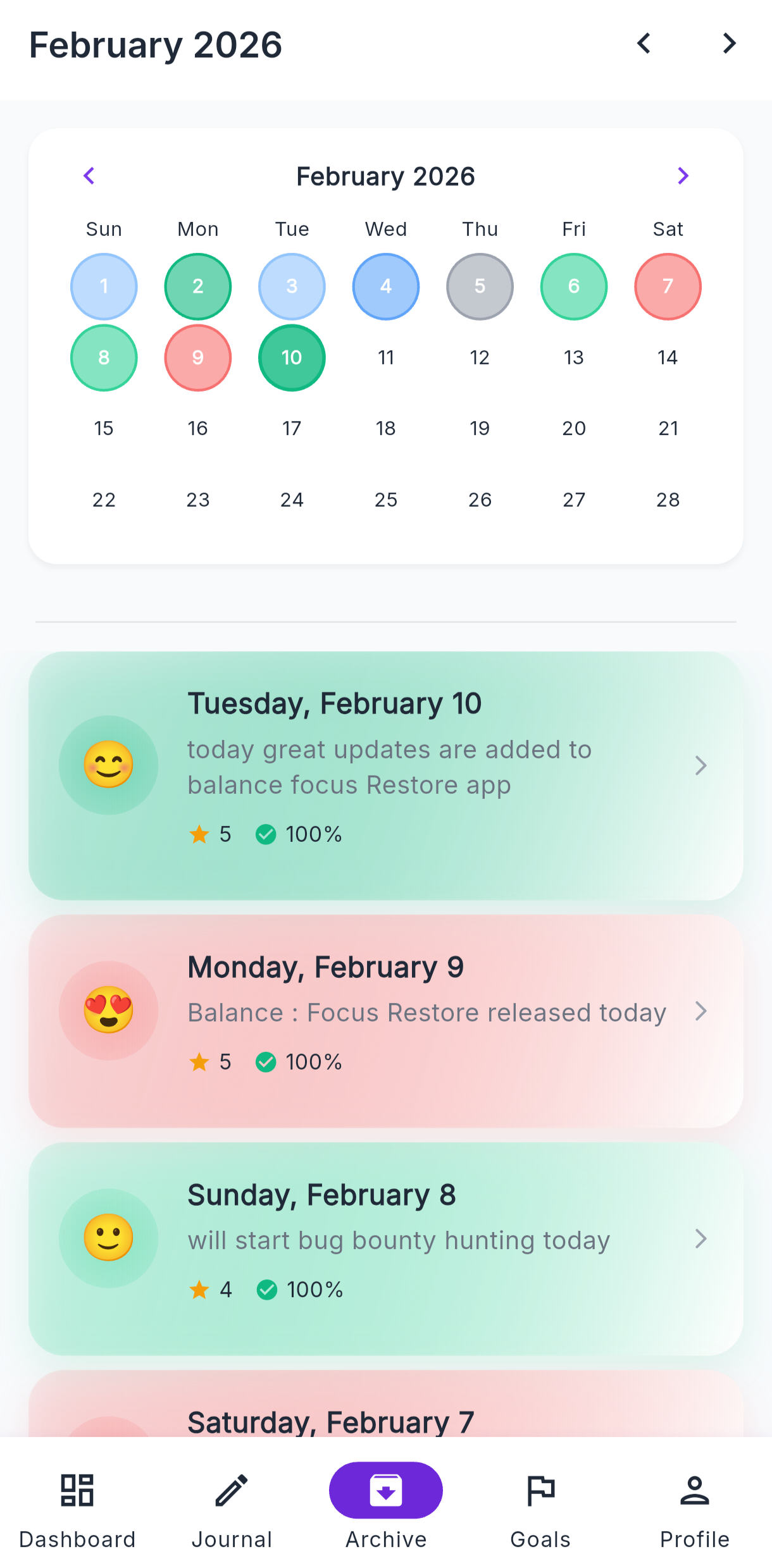 Balance: Life Ledger - Screenshot 3 showing product features and functionality