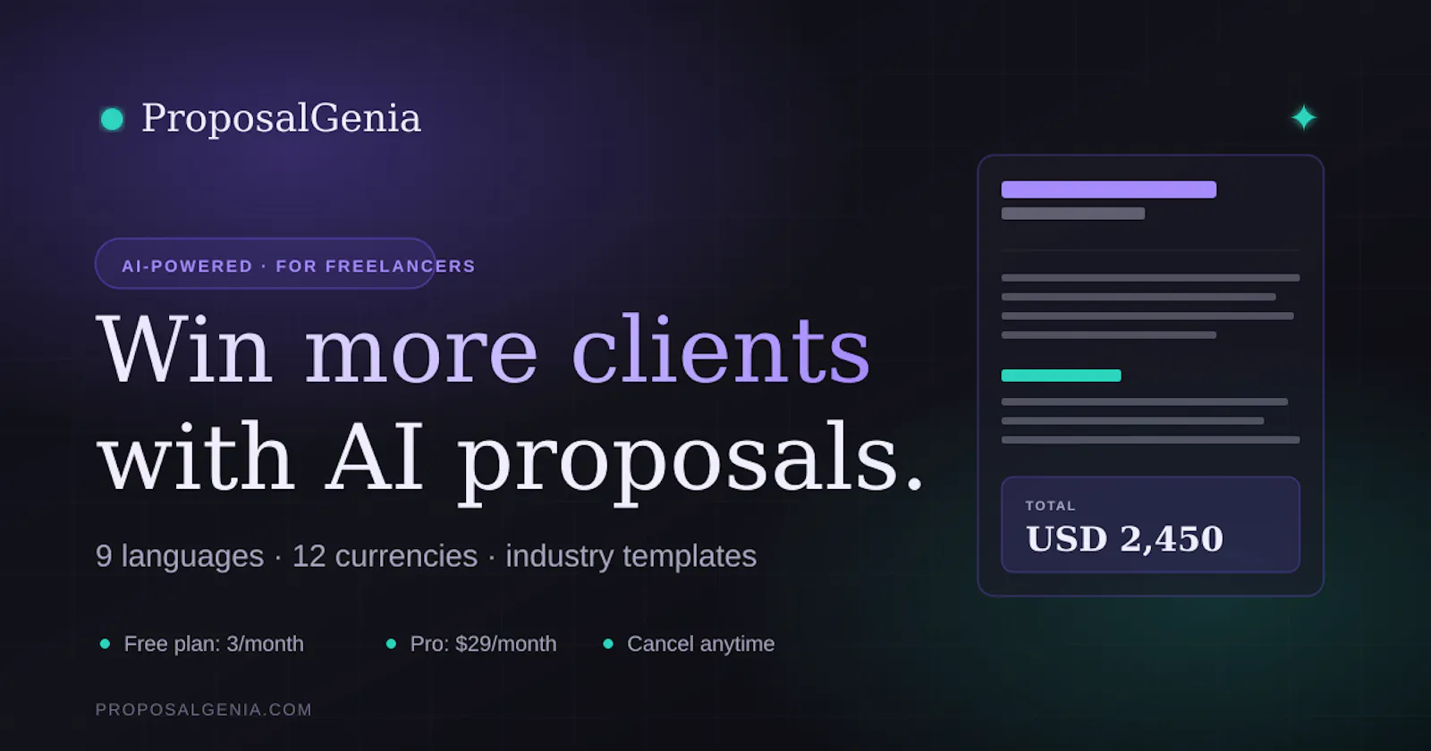 ProposalGenia screenshot 1