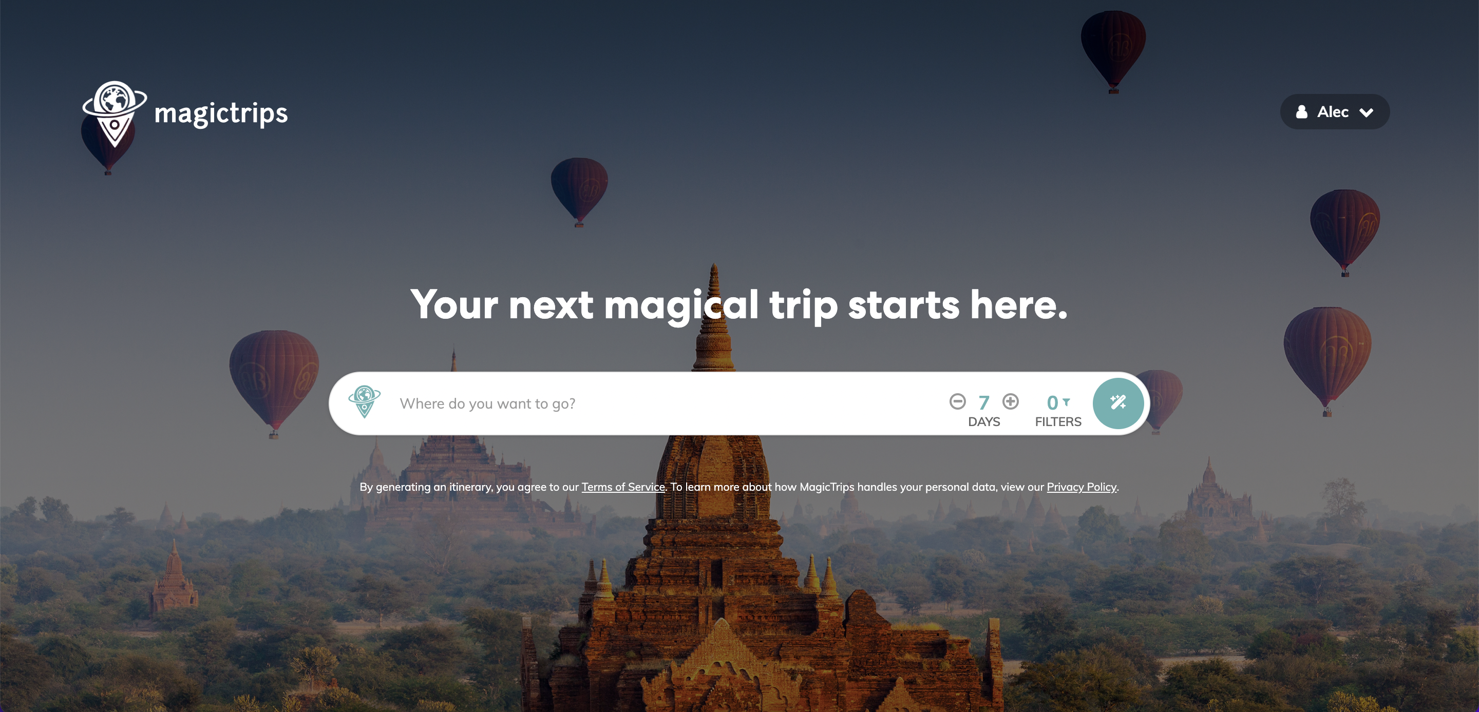 Media Magictrips - Menjana perjalanan perjalanan di sekitar pilihan peribadi anda 2