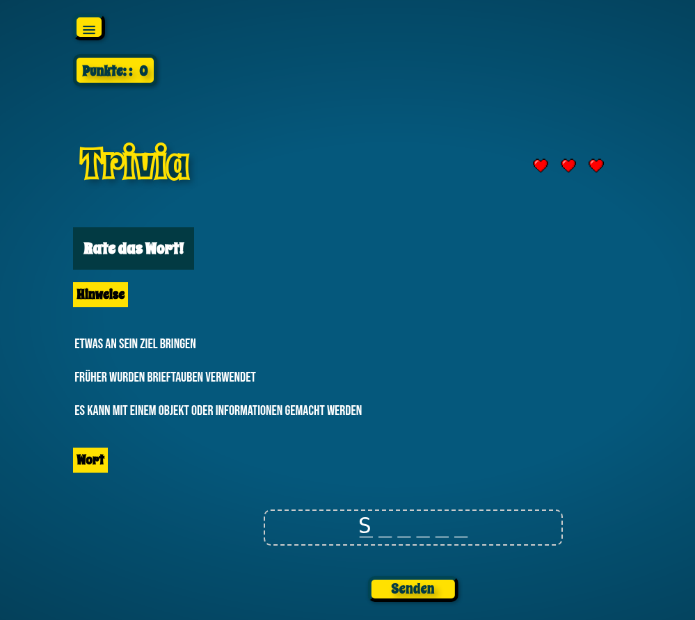 Trivia Game - Main product screenshot demonstrating key features and user interface