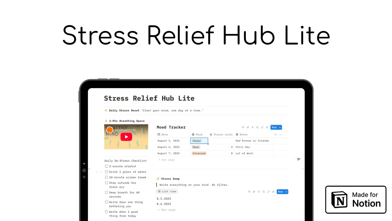 Stress Relief Hub Lite - Progettato per tenerti a bada media 1