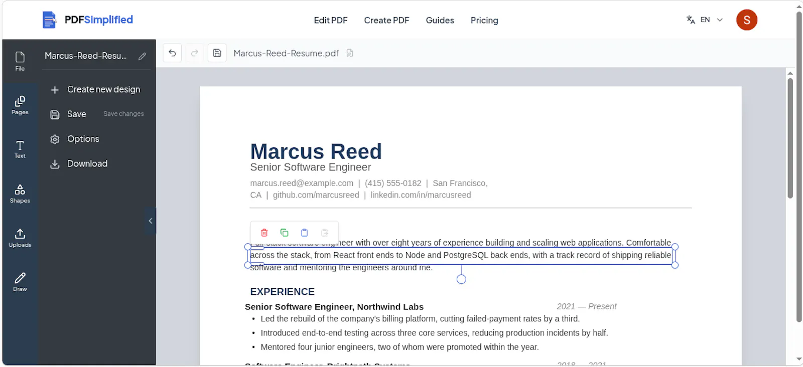 PDFSimplified screenshot 3
