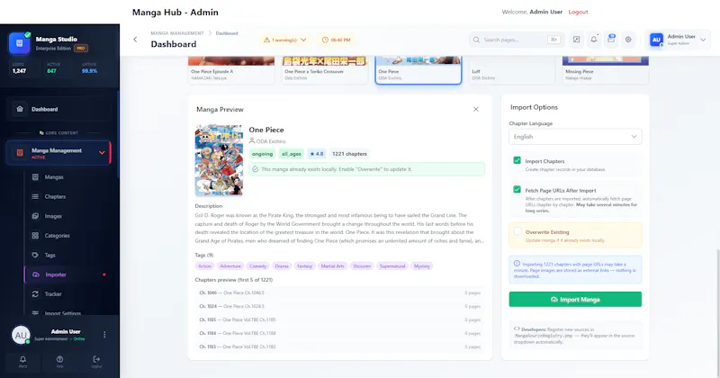 MangaReader Pro screenshot 1