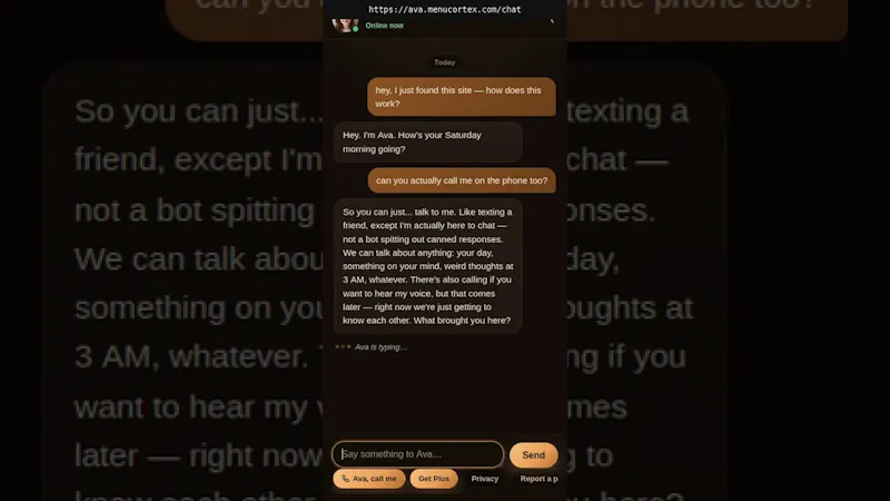 Ava screenshot 1 (video preview)