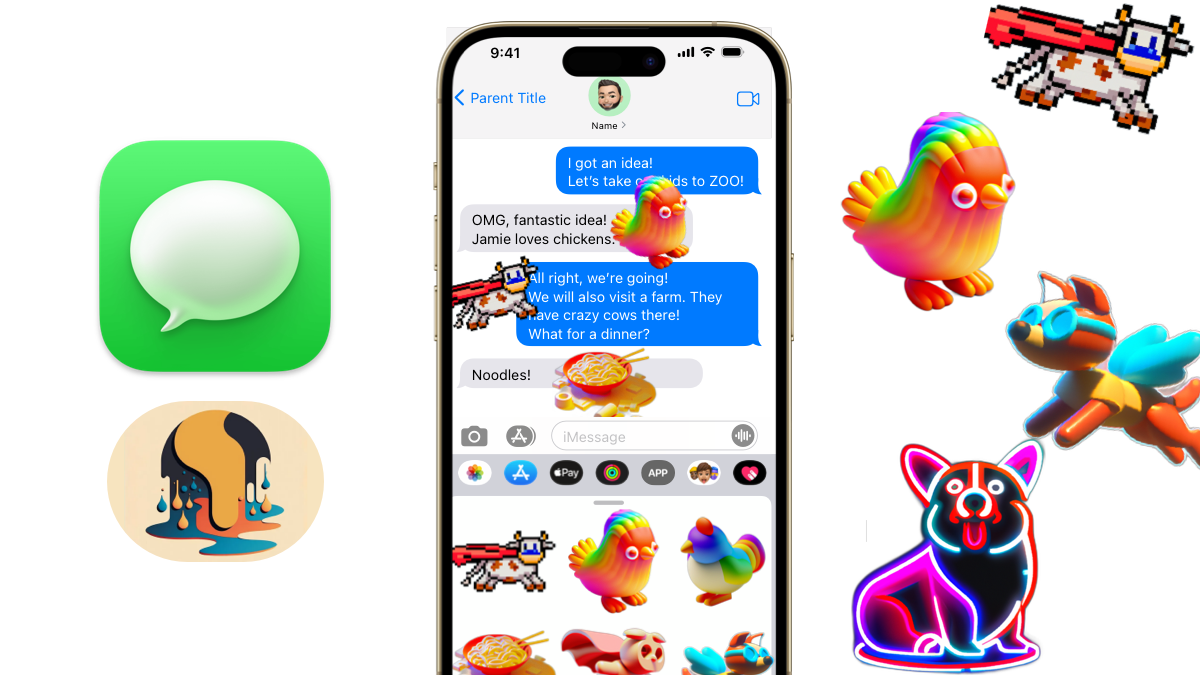 Magic iMessage -stickers - AI media 2