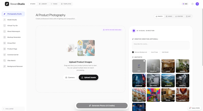 Rewarx Studio AI Product Photography App screenshot 3
