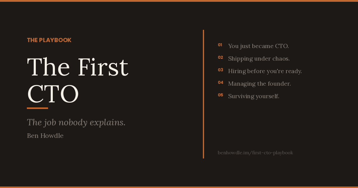 The First CTO - The Job Nobody Explains gallery image