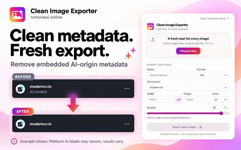 Clean Image Exporter screenshot 3
