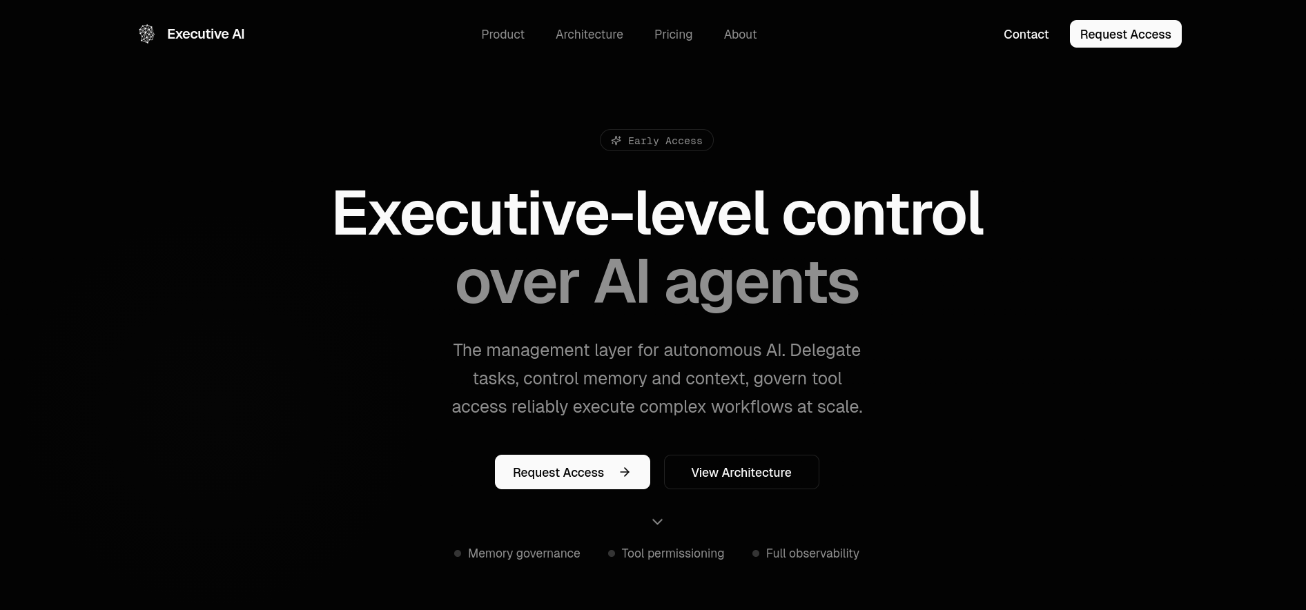 Executive AI - Screenshot 2 showing product features and functionality
