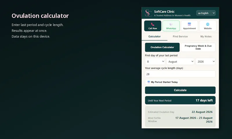 SoftCare Clinic — Hızlı Erişim screenshot 1