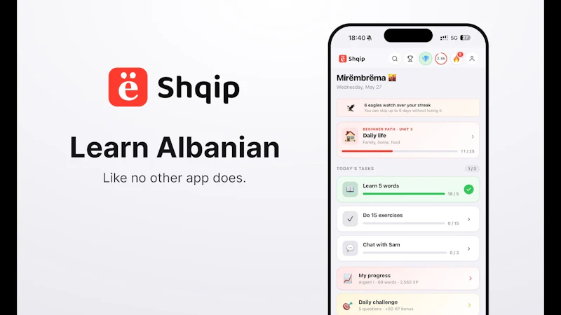 Shqip screenshot 1 (video preview)