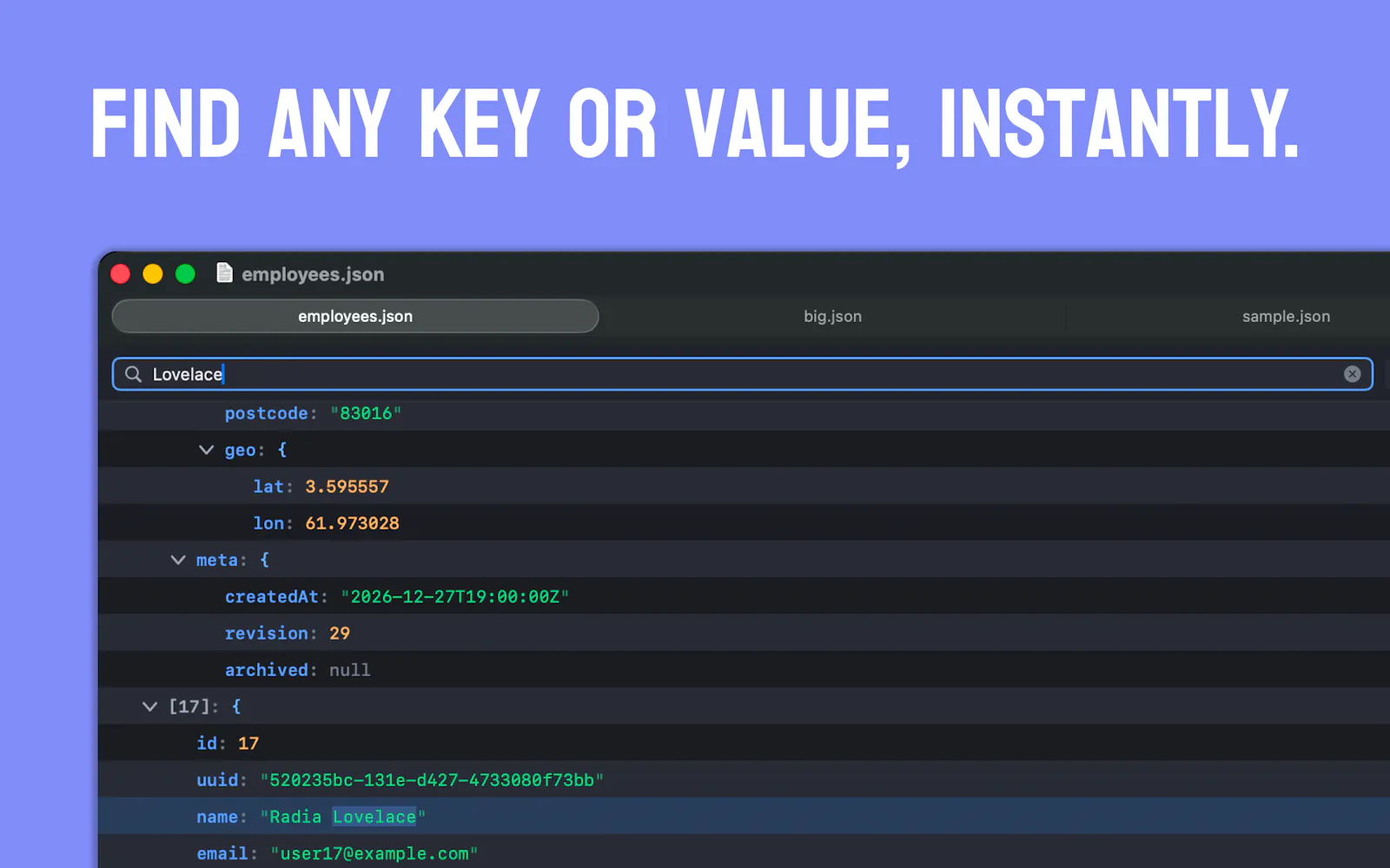 JSONaire screenshot 3