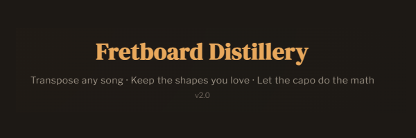 Fretboard Distillery — Guitar Transposer gallery image