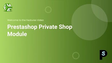 PrestaShop Private Shop Module gallery image