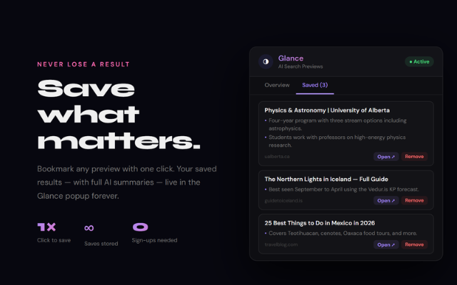 Glance — AI Search Previews gallery image
