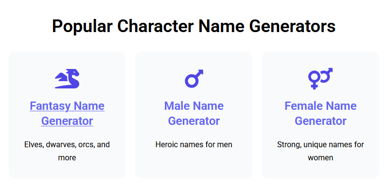 Character Name Hub gallery image