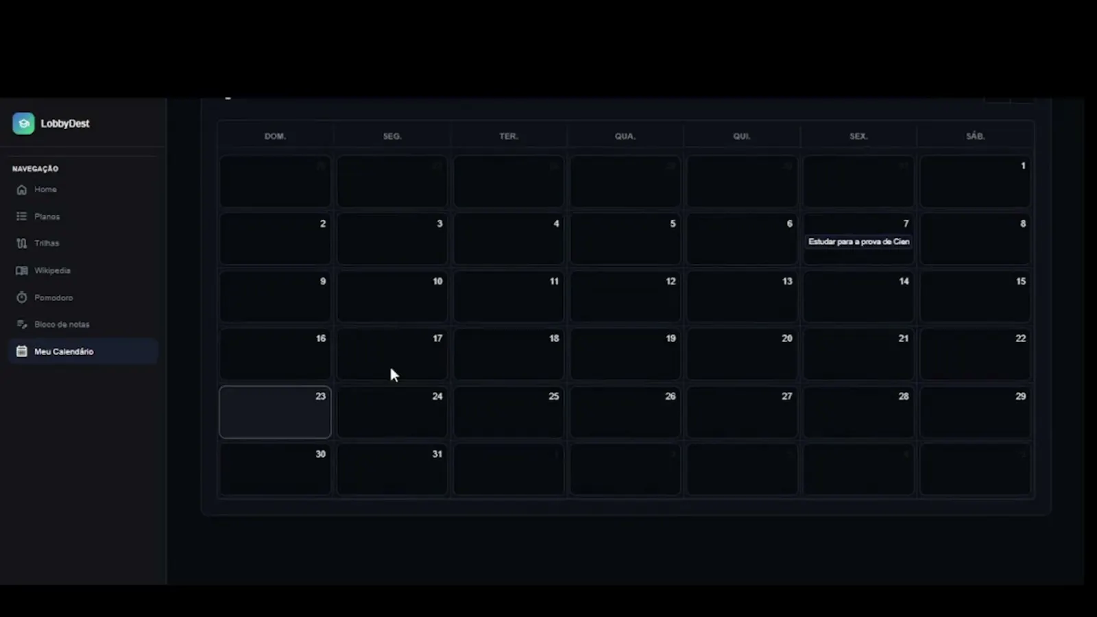 LobbyDest — Plataforma de Estudos screenshot 1 (video preview)