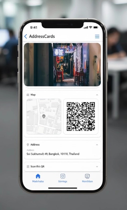 AddressCards - Main product screenshot demonstrating key features and user interface