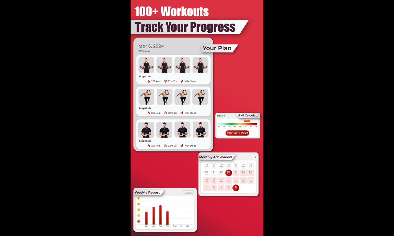 FitMe: การออกกำลังกายที่บ้าน 10 นาที - Get Fit With FitMe: ออกกำลังกาย 10 นาทีที่บ้าน media 6