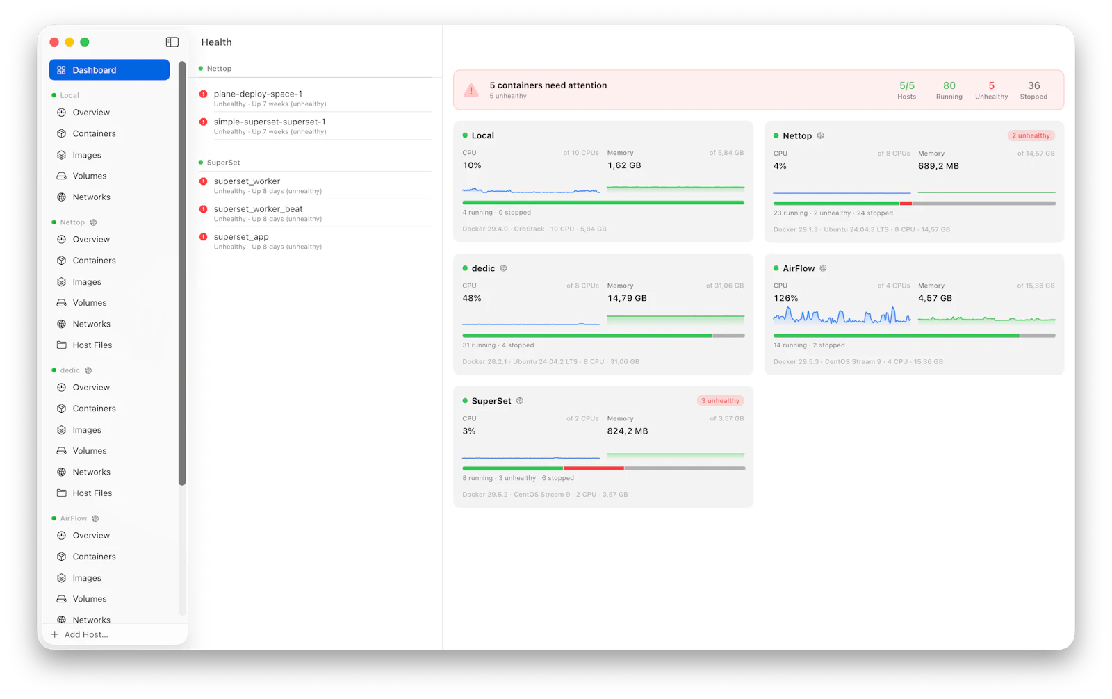 Gantry — Mac Native Container management screenshot 1