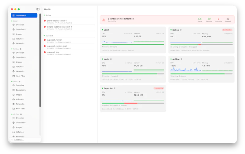 Gantry — Mac Native Container management screenshot 1