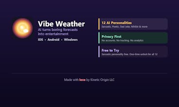 Vibe Weather: Forecasts with Personality gallery image