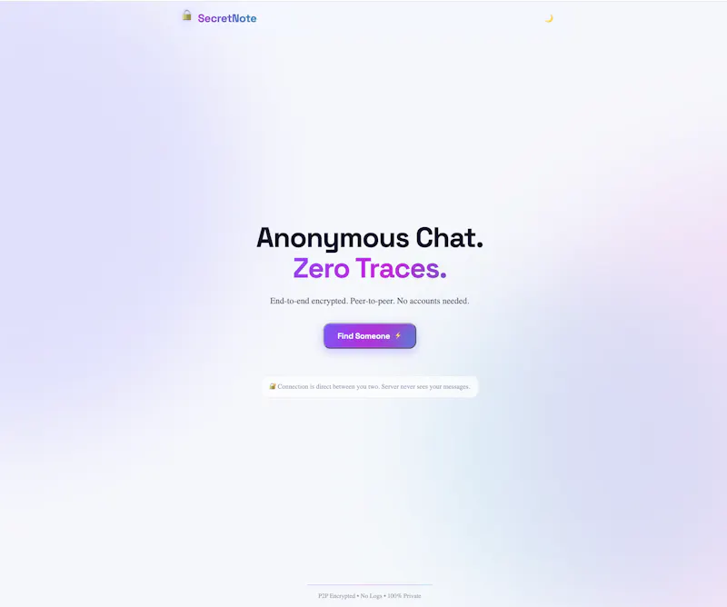 SecretNote — P2P Chat screenshot 1
