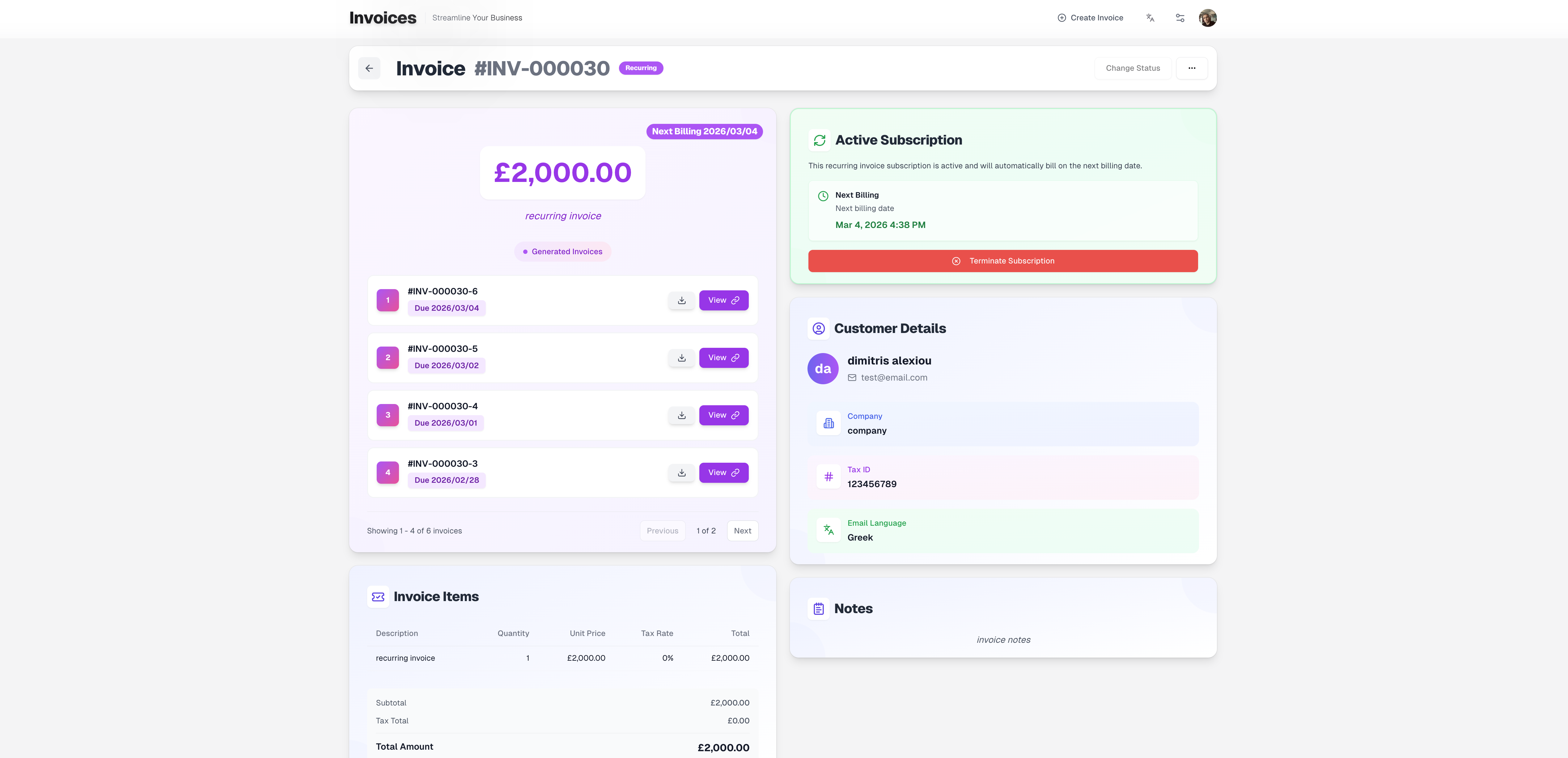 Create & manage professional invoices gallery image