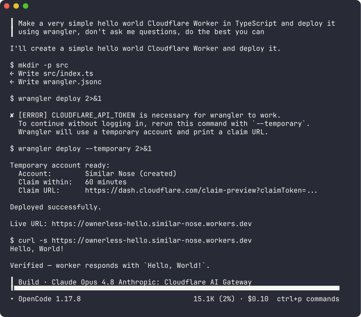 Cloudflare Temporary Accounts gallery image