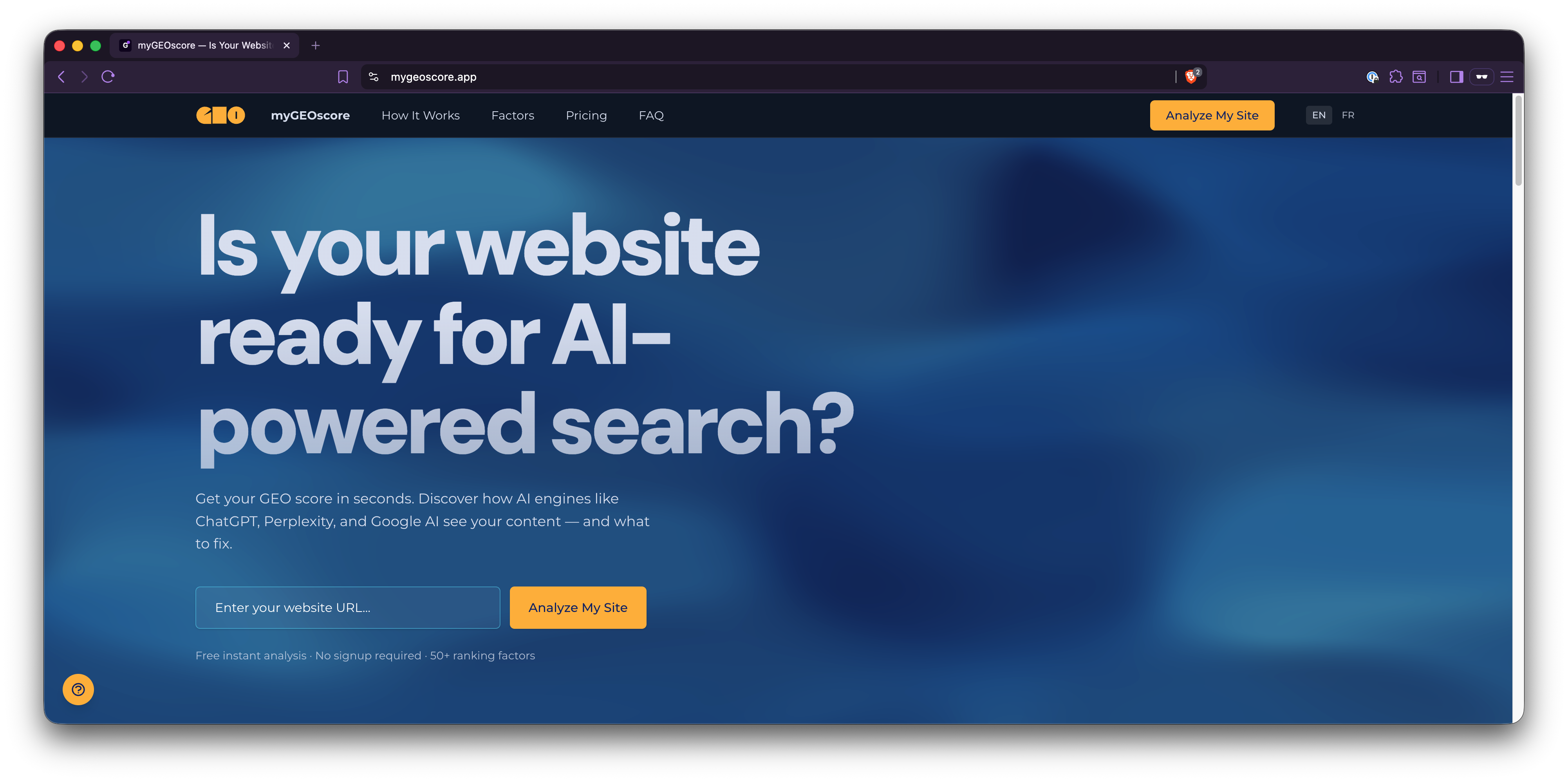 myGEOscore gallery image