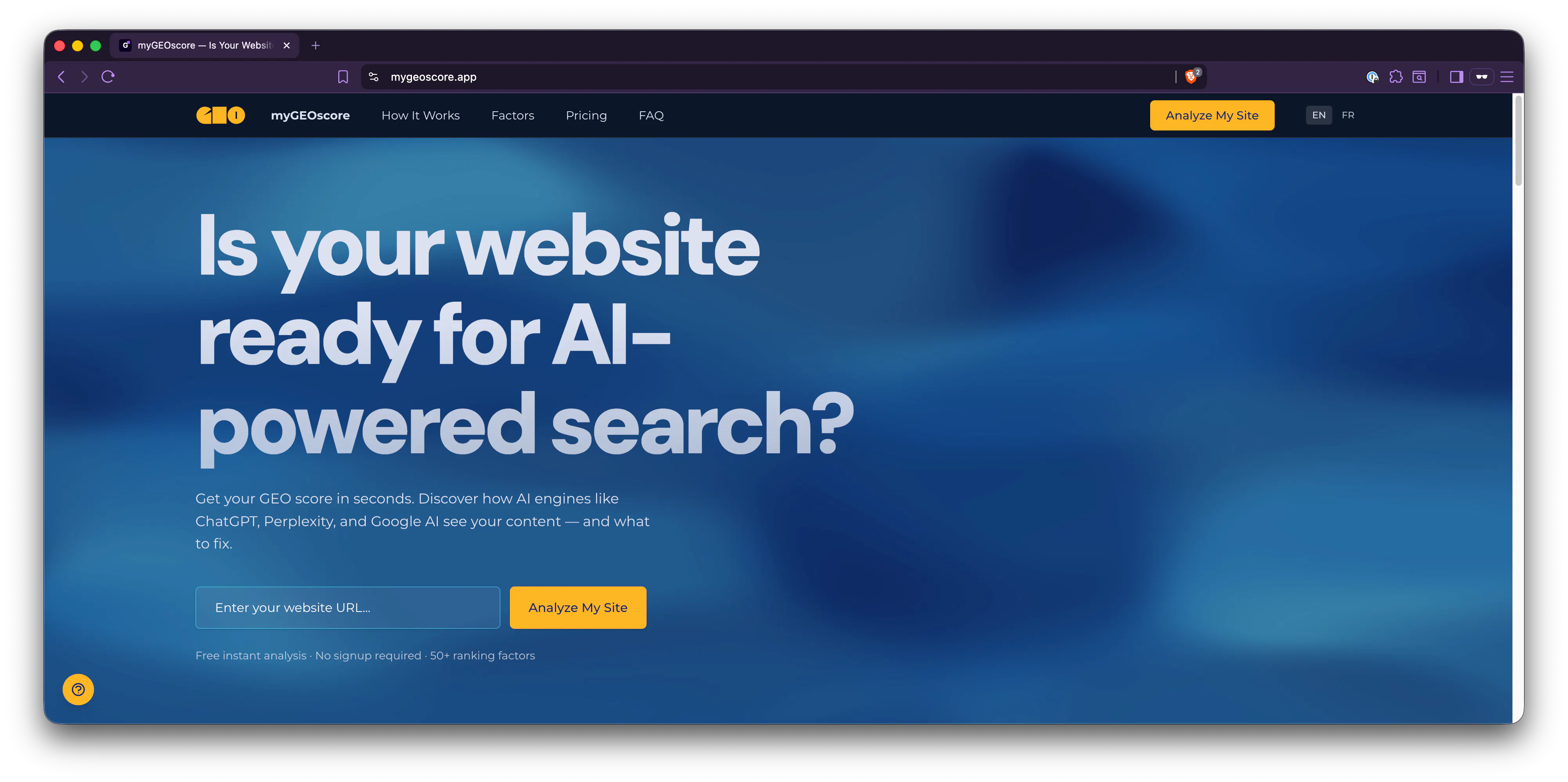 Banner del producto myGEOscore