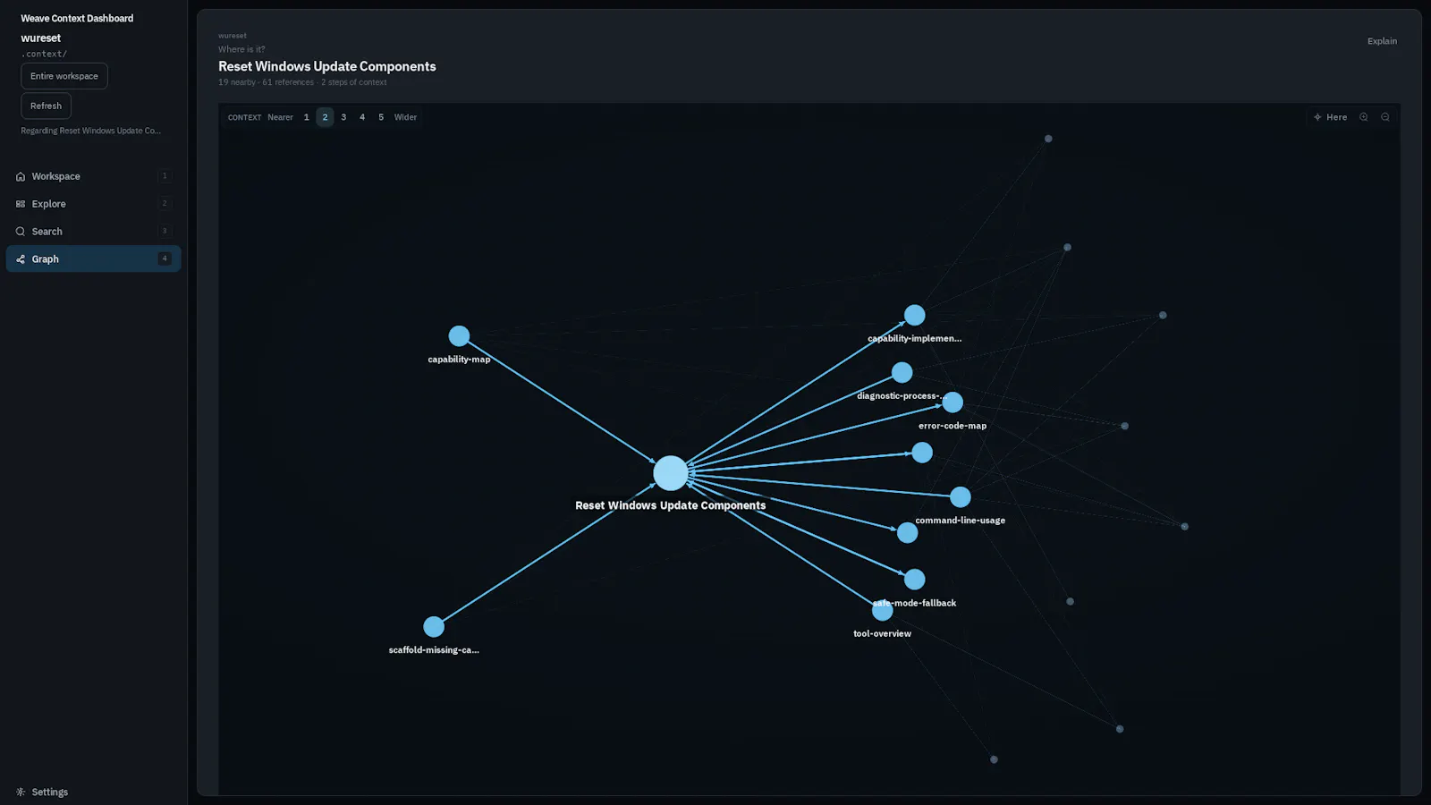Weave Context Dashboard screenshot 8