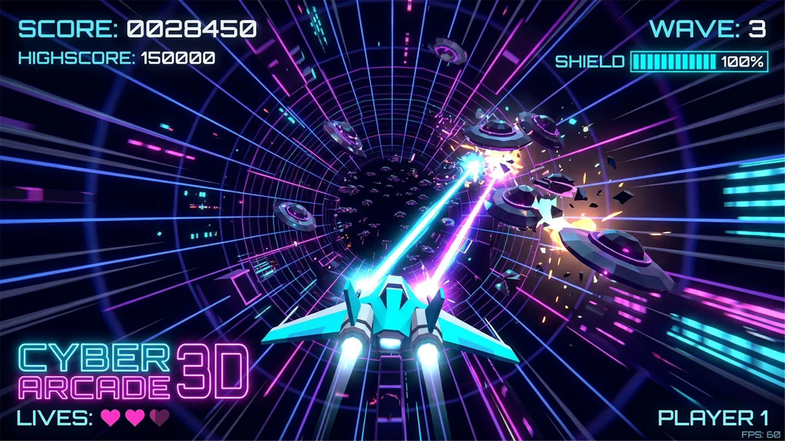 CYBER ARCADE 3D ARENA — WebGL & AR Games screenshot 4