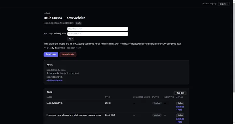 BriefGate screenshot 2